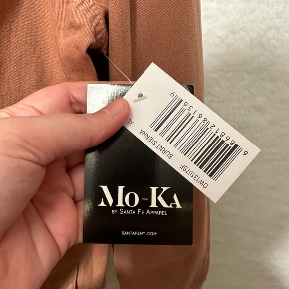 NWT Mo-Ka by Santa Fe Apparel clay colored jacket - Picture 5 of 7